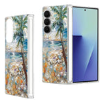 Til Samsung Galaxy Z Fold8 Ultra Cover Strandlandskab Mønster Magnetisk Hængsel Hard PC Telefoncover