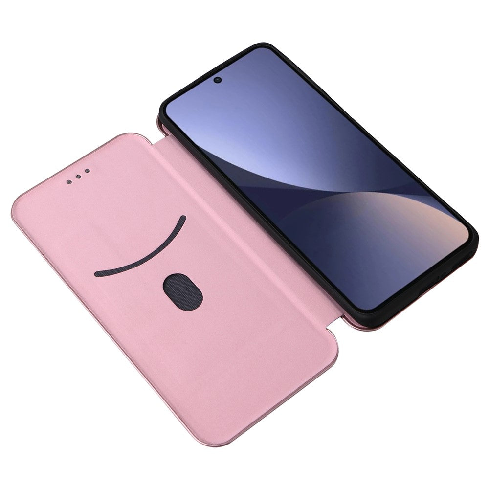 Xiaomi 13 Pro 5G Fallskyddande PU-lädermobilskal Korthållare Kolfibertextur Magnetiskt Flip-fodral