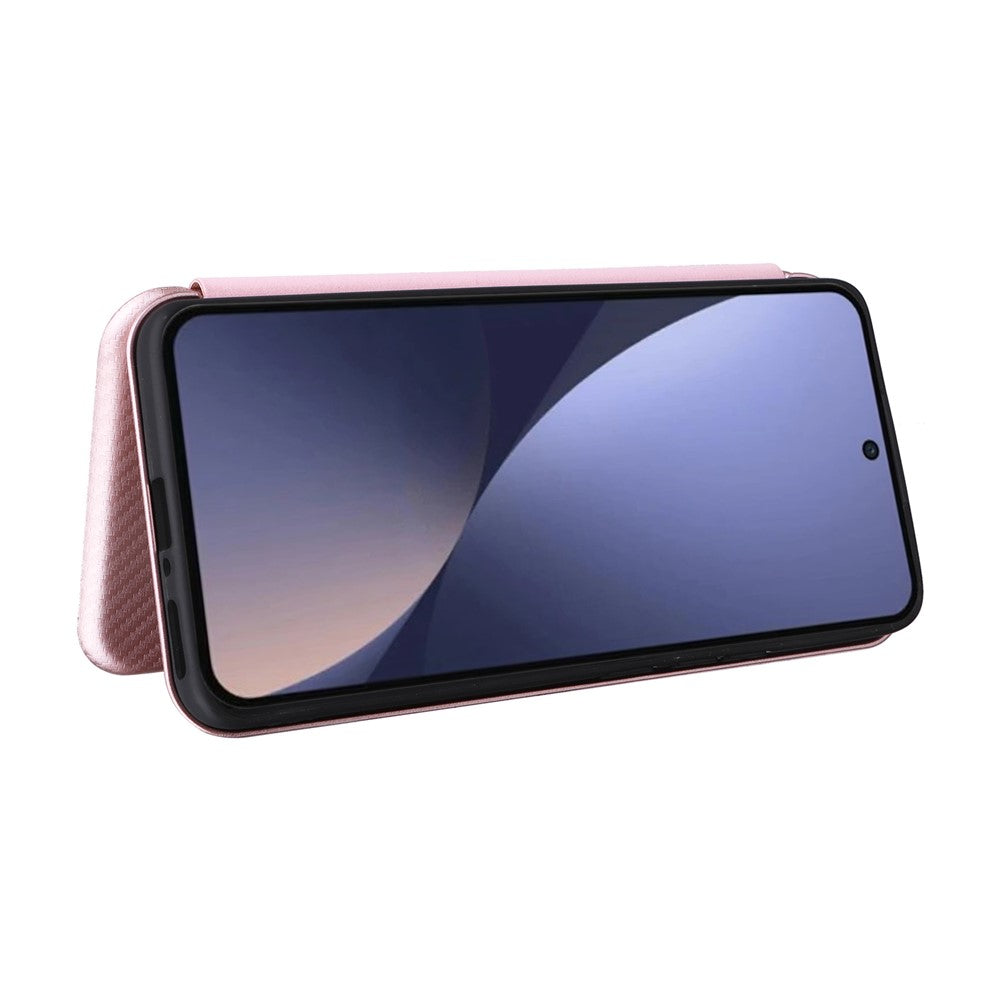 Xiaomi 13 Pro 5G Fallskyddande PU-lädermobilskal Korthållare Kolfibertextur Magnetiskt Flip-fodral