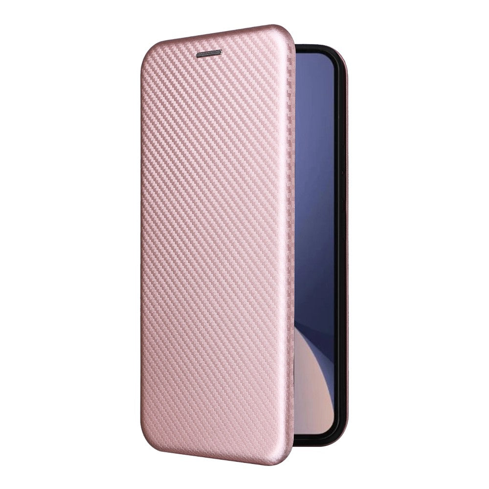Xiaomi 13 Pro 5G Fallskyddande PU-lädermobilskal Korthållare Kolfibertextur Magnetiskt Flip-fodral