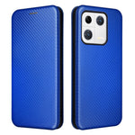 Xiaomi 13 Pro 5G Fallskyddande PU-lädermobilskal Korthållare Kolfibertextur Magnetiskt Flip-fodral