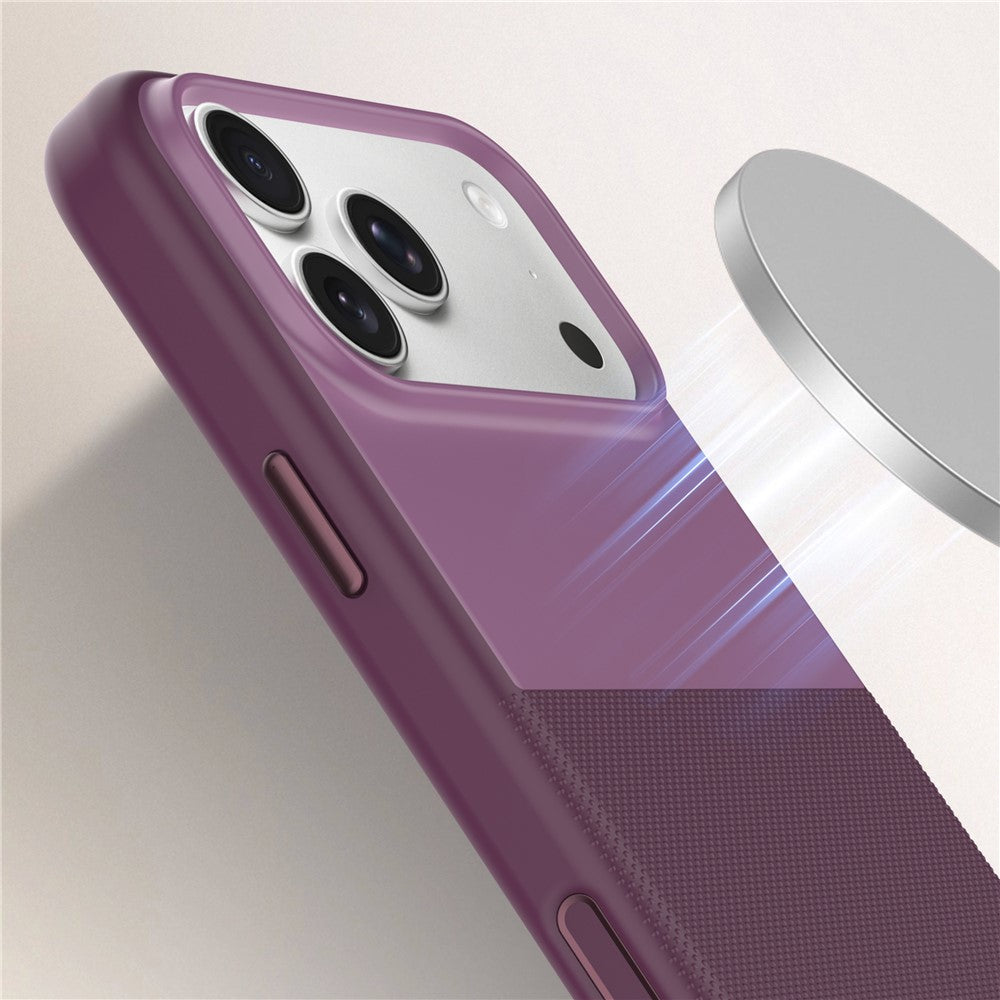 For iPhone 18 Pro Max / 17 Pro Max Magnetic Case Dual Color Polka Dot Anti-Slip TPU + PC Phone Cover