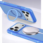 For iPhone 18 Pro Case Magnetic Kickstand Air Cushion Anti-Yellowing PC + TPU Phone Cover