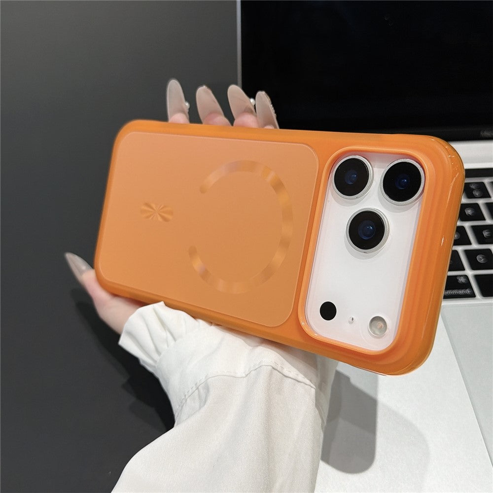 For iPhone 18 Pro / 17 Pro Magnetic Case Air Cushion Lightweight PC + TPU Anti-Yellowing Phone Cover