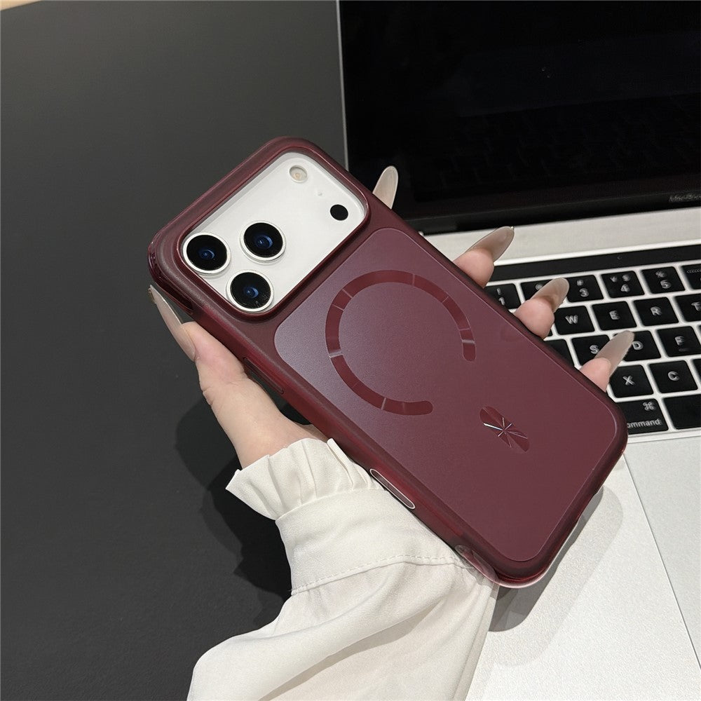 For iPhone 18 Pro Max / 17 Pro Max Magnetic Case Air Cushion Lightweight PC + TPU Anti-Yellowing Phone Cover