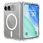 For iPhone Fold Magnetic Case 2.0mm Scratch Resistant TPU + PC Phone Cover