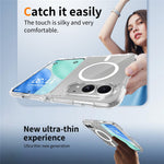 For iPhone Fold Magnetic Case 2.0mm Scratch Resistant TPU + PC Phone Cover