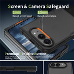 For iPhone Fold Case Skin Touch TPU Frame Acrylic Back Phone Cover