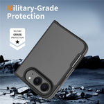 For iPhone Fold Case Skin Touch TPU Frame Acrylic Back Phone Cover