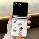 For Samsung Galaxy Z Flip8 Case Magnetic Hinge Clear Hard PC Shockproof Cover