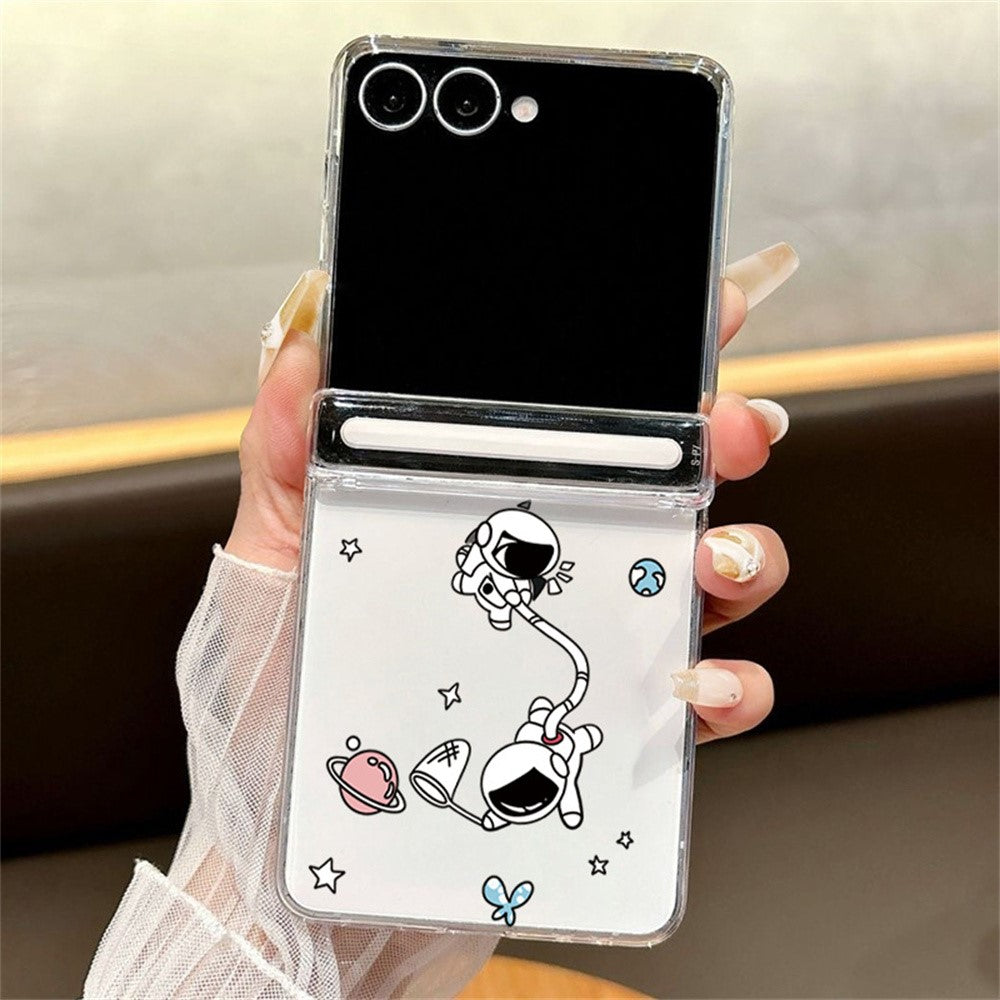 Til Samsung Galaxy Z Flip7 5G Etui Magnetisk Hængsel Klar Hård PC Stødsikkert Cover