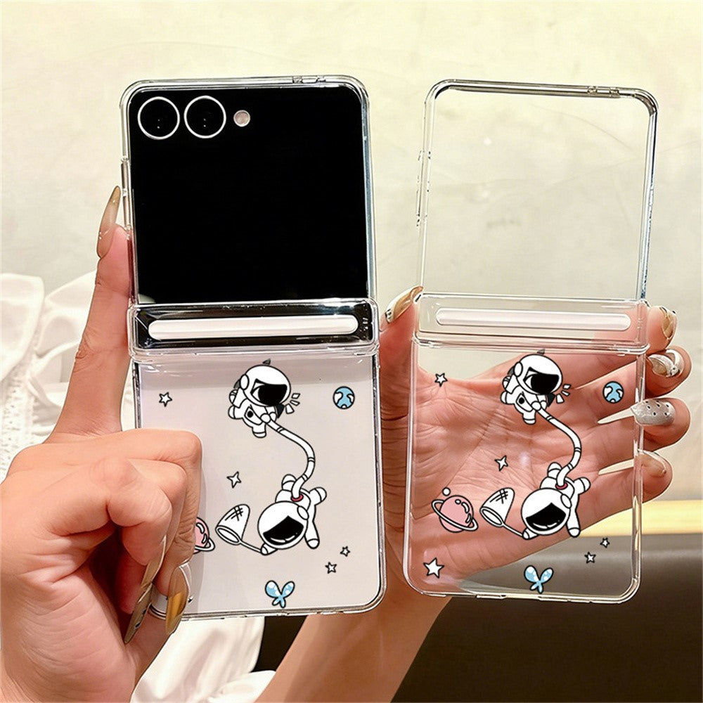Til Samsung Galaxy Z Flip7 5G Etui Magnetisk Hængsel Klar Hård PC Stødsikkert Cover
