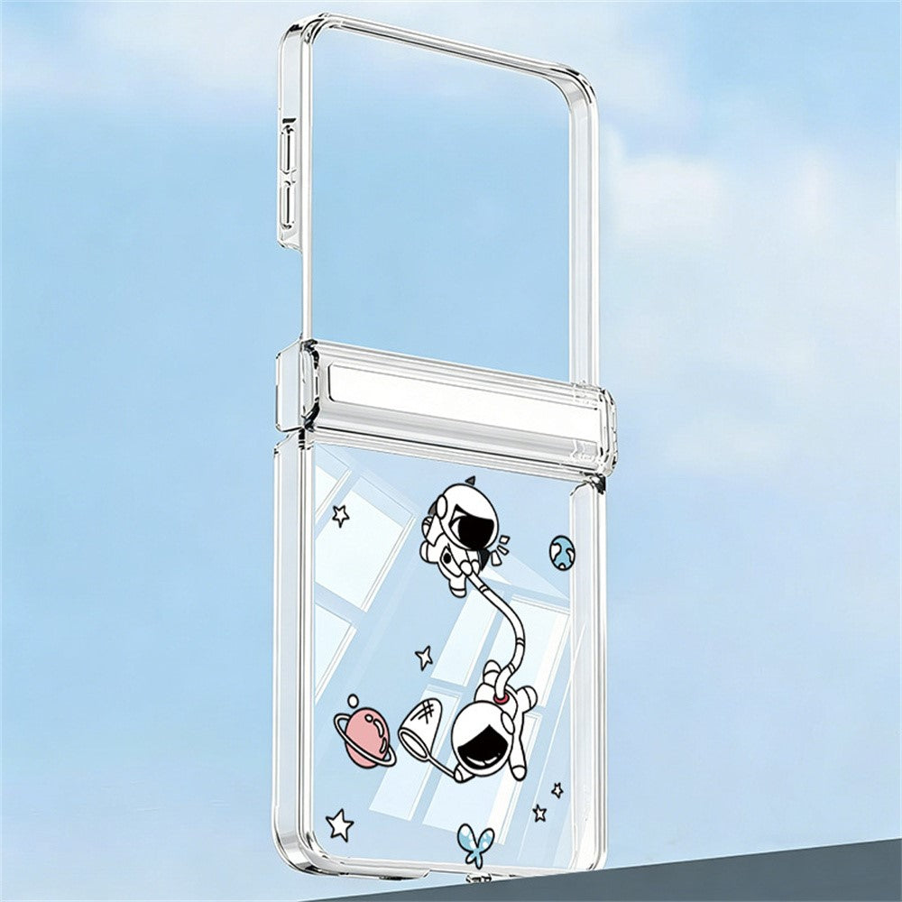Til Samsung Galaxy Z Flip7 5G Etui Magnetisk Hængsel Klar Hård PC Stødsikkert Cover