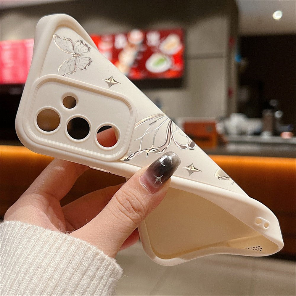 For Samsung Galaxy S26+ TPU Case Butterfly Pattern Camera Lens Protection Shockproof Phone Cover