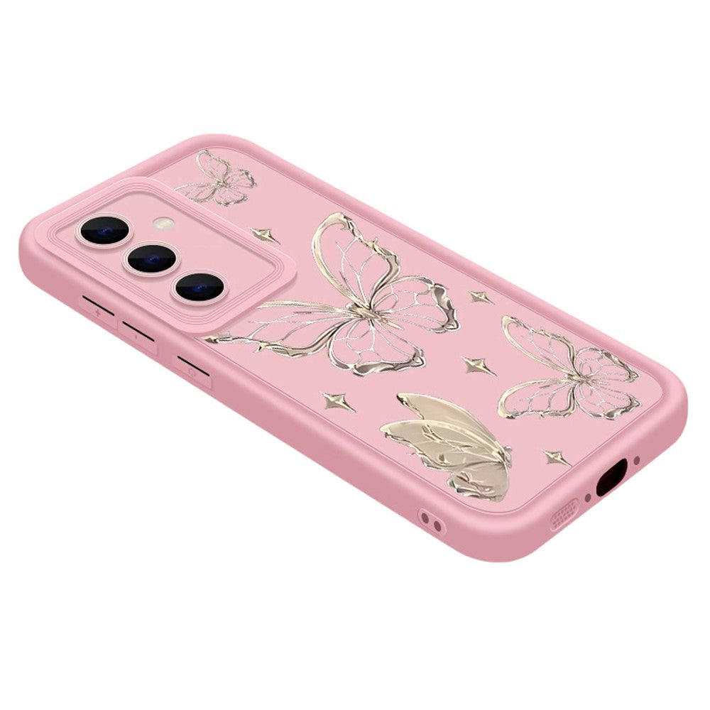 For Samsung Galaxy S26+ TPU Case Butterfly Pattern Camera Lens Protection Shockproof Phone Cover