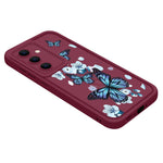 Til Samsung Galaxy S25 TPU Cover med sommerfuglemønster Kameralinsebeskyttelse Stødsikkert Telefoncover