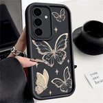 For Samsung Galaxy A37 5G TPU Case Butterfly Pattern Camera Lens Protection Shockproof Phone Cover