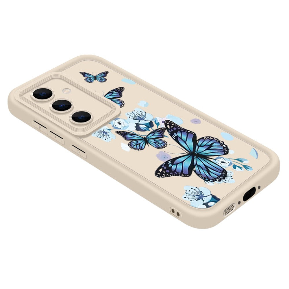 For Samsung Galaxy A37 5G TPU Case Butterfly Pattern Camera Lens Protection Shockproof Phone Cover