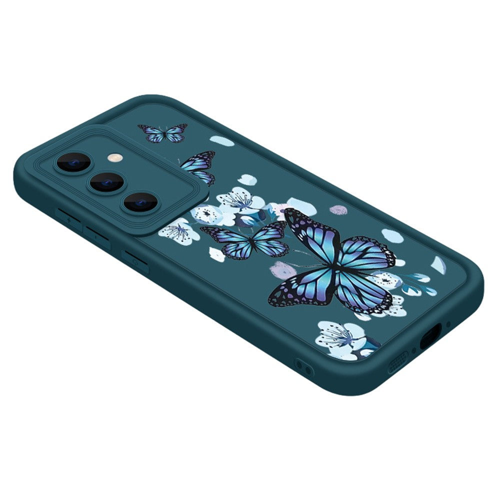 For Samsung Galaxy A37 5G TPU Case Butterfly Pattern Camera Lens Protection Shockproof Phone Cover