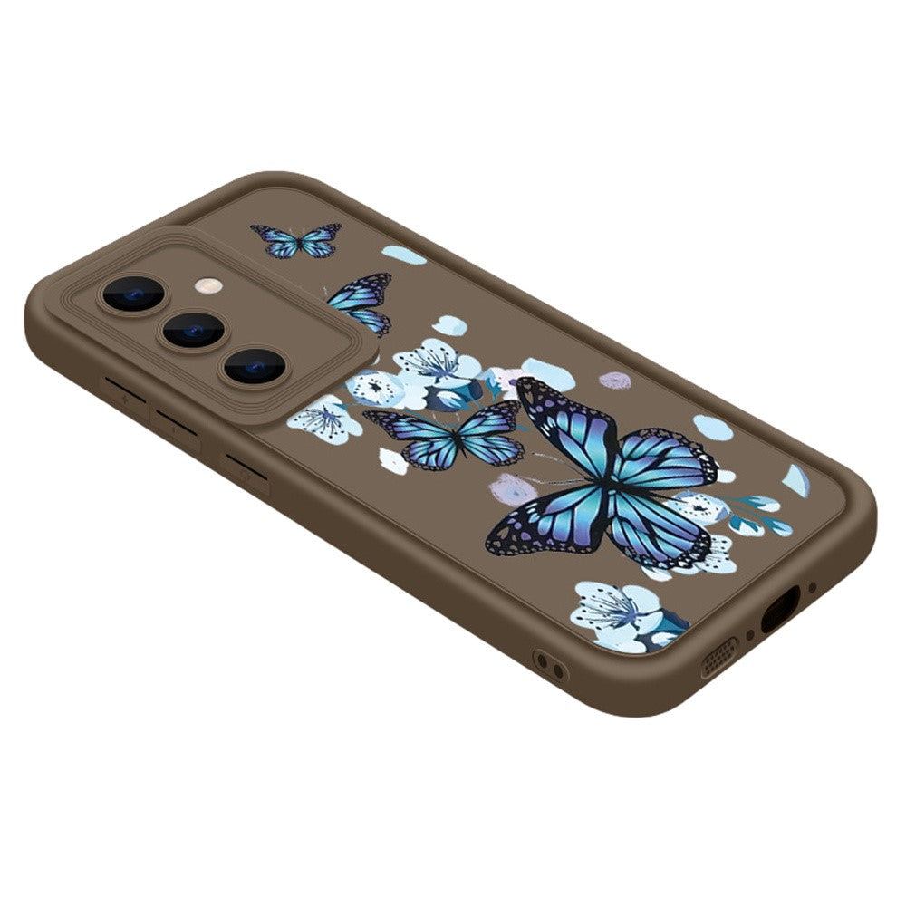 For Samsung Galaxy A37 5G TPU Case Butterfly Pattern Camera Lens Protection Shockproof Phone Cover