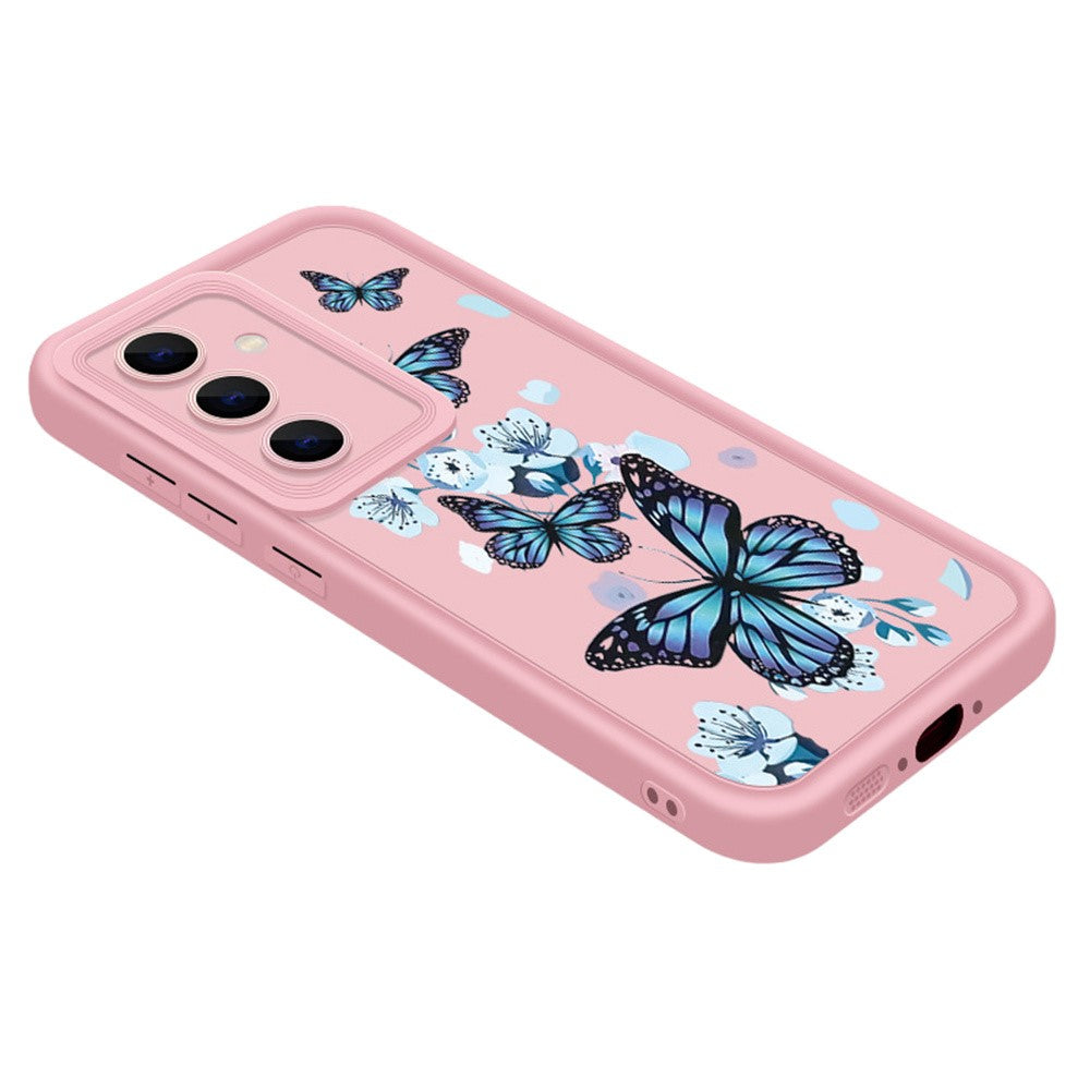 For Samsung Galaxy A37 5G TPU Case Butterfly Pattern Camera Lens Protection Shockproof Phone Cover