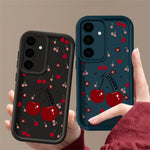 Til Samsung Galaxy A57 5G Cover Kirsebærmønster Kamerabeskyttelse Fuld dækning Stødsikkert TPU Telefoncover
