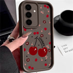 Til Samsung Galaxy A57 5G Cover Kirsebærmønster Kamerabeskyttelse Fuld dækning Stødsikkert TPU Telefoncover
