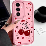 Til Samsung Galaxy A57 5G Cover Kirsebærmønster Kamerabeskyttelse Fuld dækning Stødsikkert TPU Telefoncover