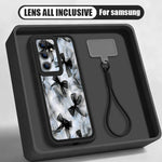 Til Samsung Galaxy A37 5G TPU Cover med Håndledsrem Sløjfemønster Linsebeskyttelse Telefoncover