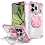 For iPhone 18 Pro / 17 Pro Magnetic Case Rotating Kickstand PC + TPU Back Cover