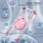 For iPhone 18 Pro / 17 Pro Magnetic Case Rotating Kickstand PC + TPU Back Cover