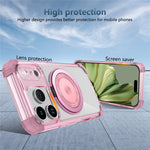 For iPhone 18 Pro / 17 Pro Magnetic Case Rotating Kickstand PC + TPU Back Cover