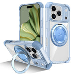 For iPhone 18 Pro / 17 Pro Magnetic Case Rotating Kickstand PC + TPU Back Cover