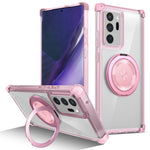 Til Samsung Galaxy Note20 Ultra / Note20 Ultra 5G Magnetisk Etui med Roterende Støtteben PC + TPU Bagcover
