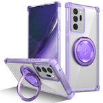 Til Samsung Galaxy Note20 Ultra / Note20 Ultra 5G Magnetisk Etui med Roterende Støtteben PC + TPU Bagcover