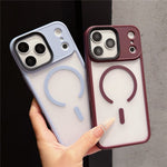 For iPhone 18 Pro Max / 17 Pro Max Magnetic Case TPU + PC Rubberized Finish Phone Cover