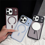 For iPhone 18 Pro Max / 17 Pro Max Magnetic Case TPU + PC Rubberized Finish Phone Cover