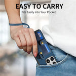 For Xiaomi 17 Case Wristband Kickstand Retro PU Leather Back Phone Cover with Card Holder + Tempered Glass Screen Protector