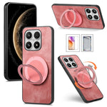 For Xiaomi 17 Case with Tempered Glass Screen Protector Stress Relief Kickstand Retro Leather Phone Back Cover