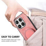 For Xiaomi 17 Case with Tempered Glass Screen Protector Stress Relief Kickstand Retro Leather Phone Back Cover