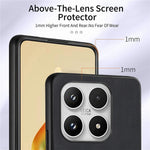 For Xiaomi 17 Case with Tempered Glass Screen Protector Card Slots PU Leather Ring Holder Kickstand Back Cover