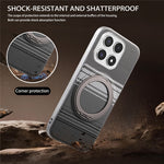 For Xiaomi 17 Magnetic Case with Tempered Glass Flim Gradient Color Leather Back Phone Cover