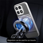 For Xiaomi 17 Magnetic Case with Tempered Glass Flim Gradient Color Leather Back Phone Cover