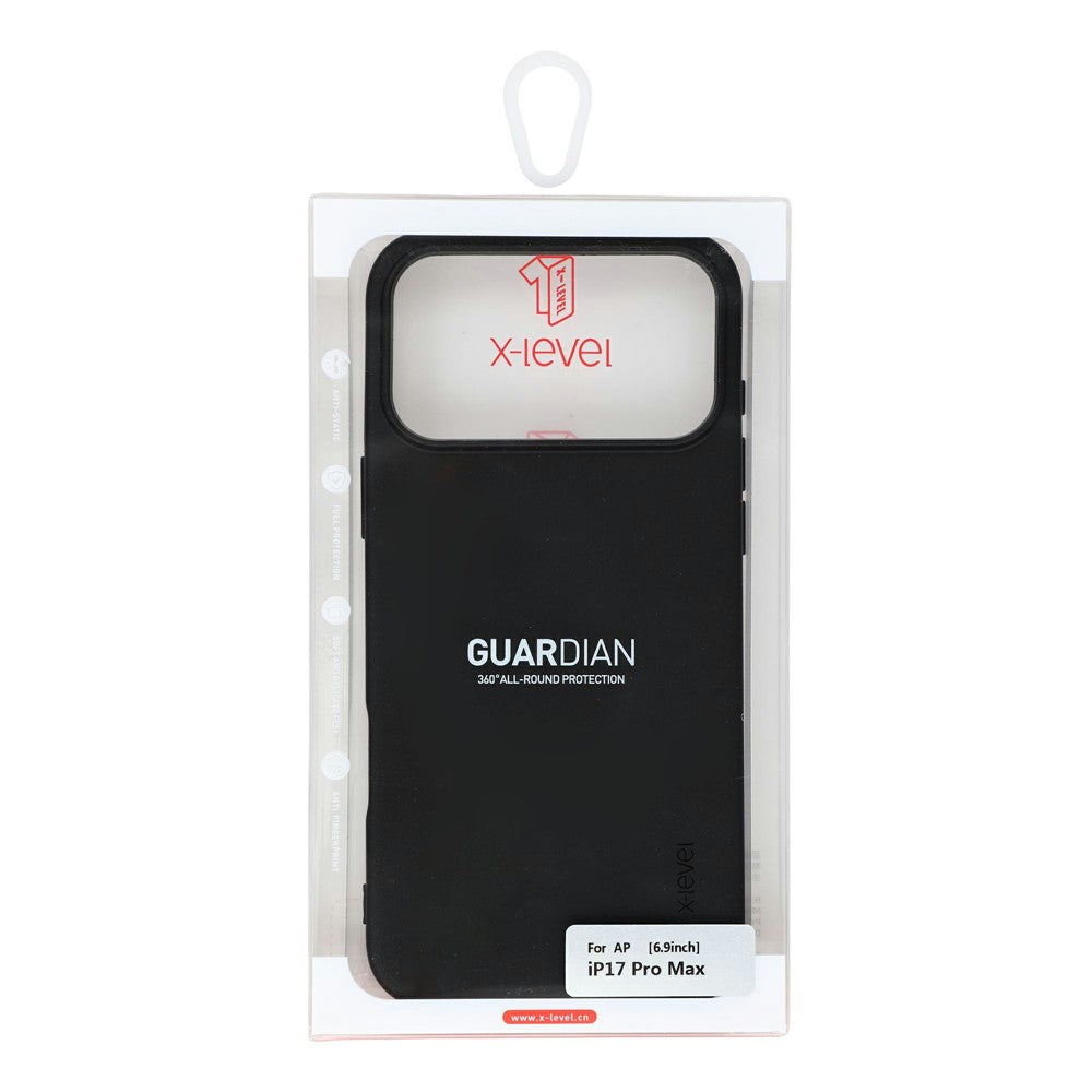 X-LEVEL Guardian Series til iPhone 18 Pro Max / 17 Pro Max Cover Blødt TPU Frostet Beskyttende Telefoncover