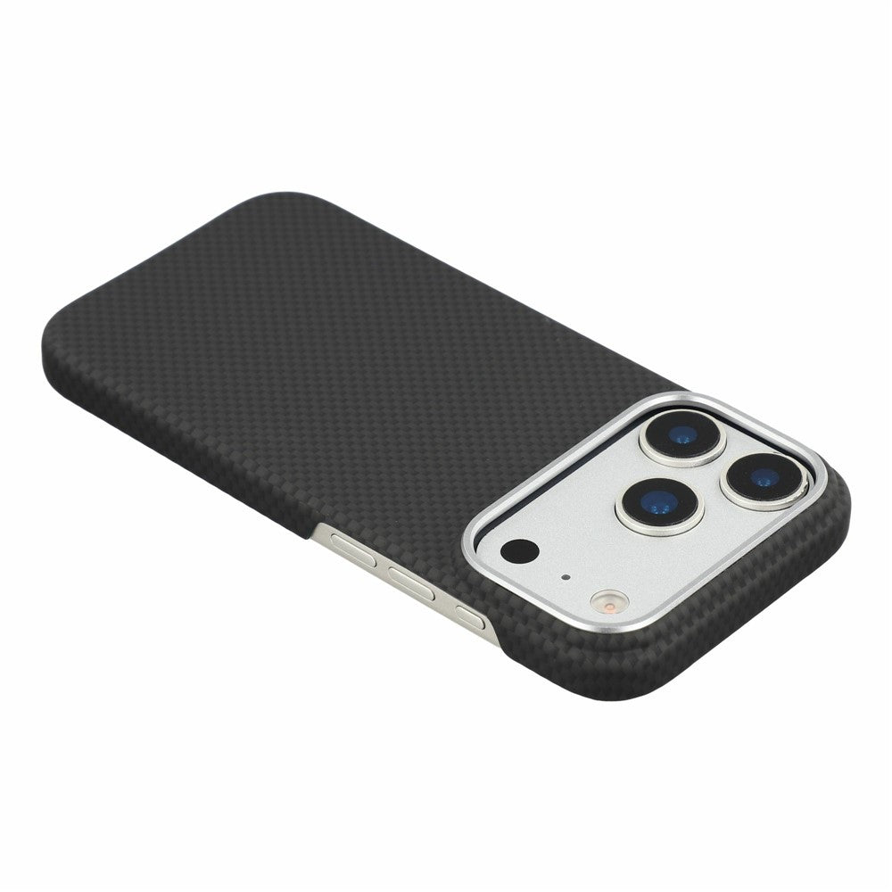 X-LEVEL til iPhone 18 Pro Max / 17 Pro Max Magnetisk Cover i Kulfibernano + Ramme til Kameralinse i Metal