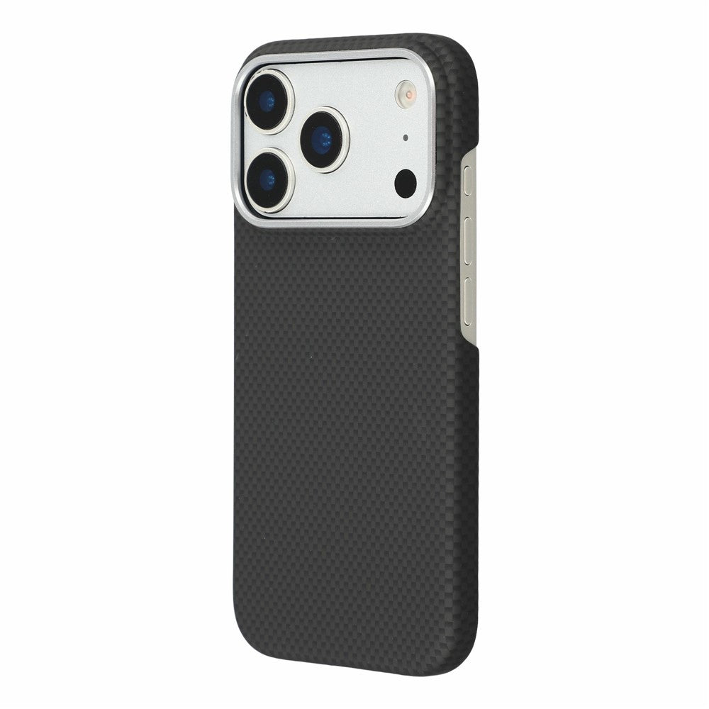 X-LEVEL for iPhone 18 Pro / 17 Pro Magnetic Case Carbon Nanofiber + Metal Lens Frame Phone Cover