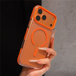 For iPhone 18 Pro Max / 17 Pro Max Magnetic Case TPU + PC Clear Back Phone Cover