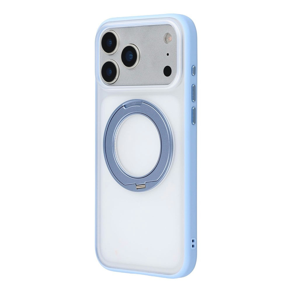 X-LEVEL til iPhone 18 Pro Max / 17 Pro Max cover Magnetisk roterbart støtteben PC + flydende silikone Pletafvisende telefoncover