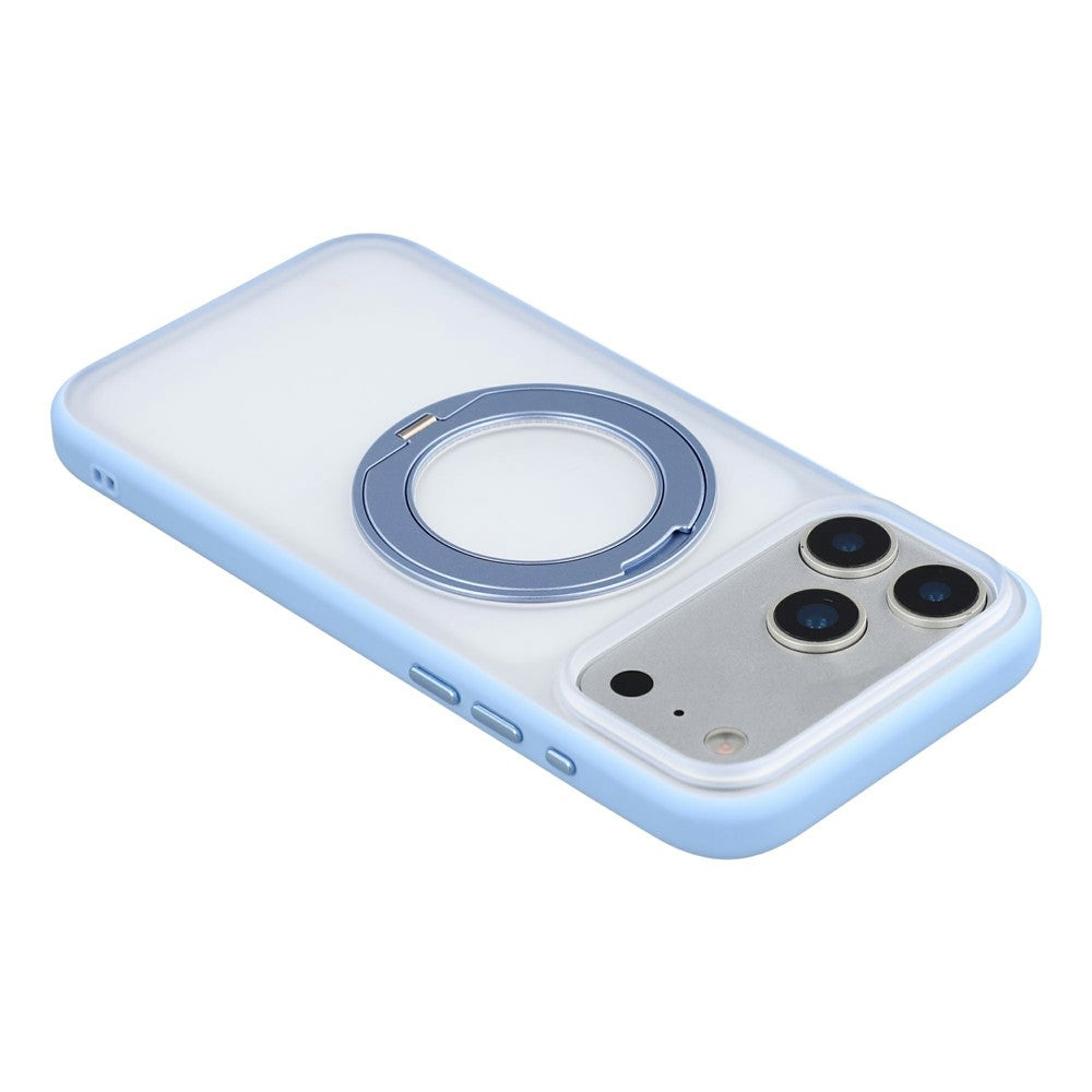 X-LEVEL til iPhone 18 Pro Max / 17 Pro Max cover Magnetisk roterbart støtteben PC + flydende silikone Pletafvisende telefoncover