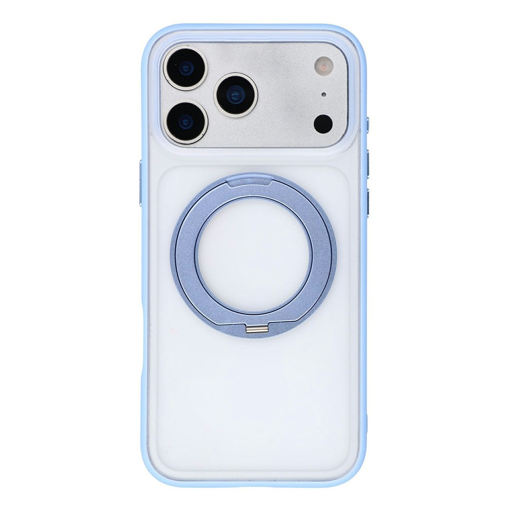 X-LEVEL for iPhone 18 Pro / 17 Pro Case Magnetic Rotatable Kickstand PC + Liquid Silicone Anti-Stain Phone Cover
